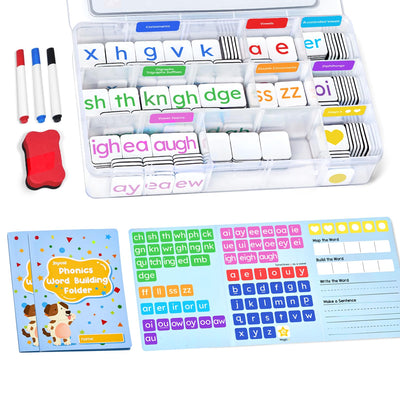 JoyCat 265 Phonics Tiles in a case for classroom group learning