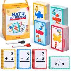 JoyCat 288 Math Flash Cards Set: organized, color-coded deck for efficient practice.