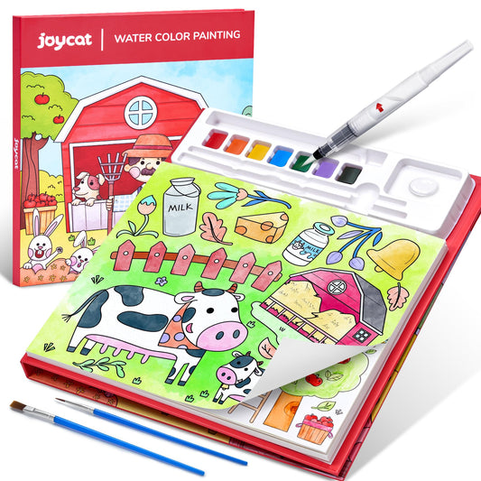 JoyCat 3-in-1 painting kit for farm scenes with mess-free design