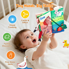 JoyCat farm yard theme promotes bonding moments during tummy time and play.