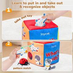 JoyCat baby toy rattle engages tiny hands with gentle sounds.