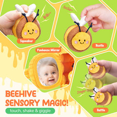 JoyCat Beehive Montessori-style design fosters self-directed discovery and repetition-friendly play.