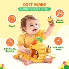 JoyCat Beehive can be hung as nursery decor or used on the go.