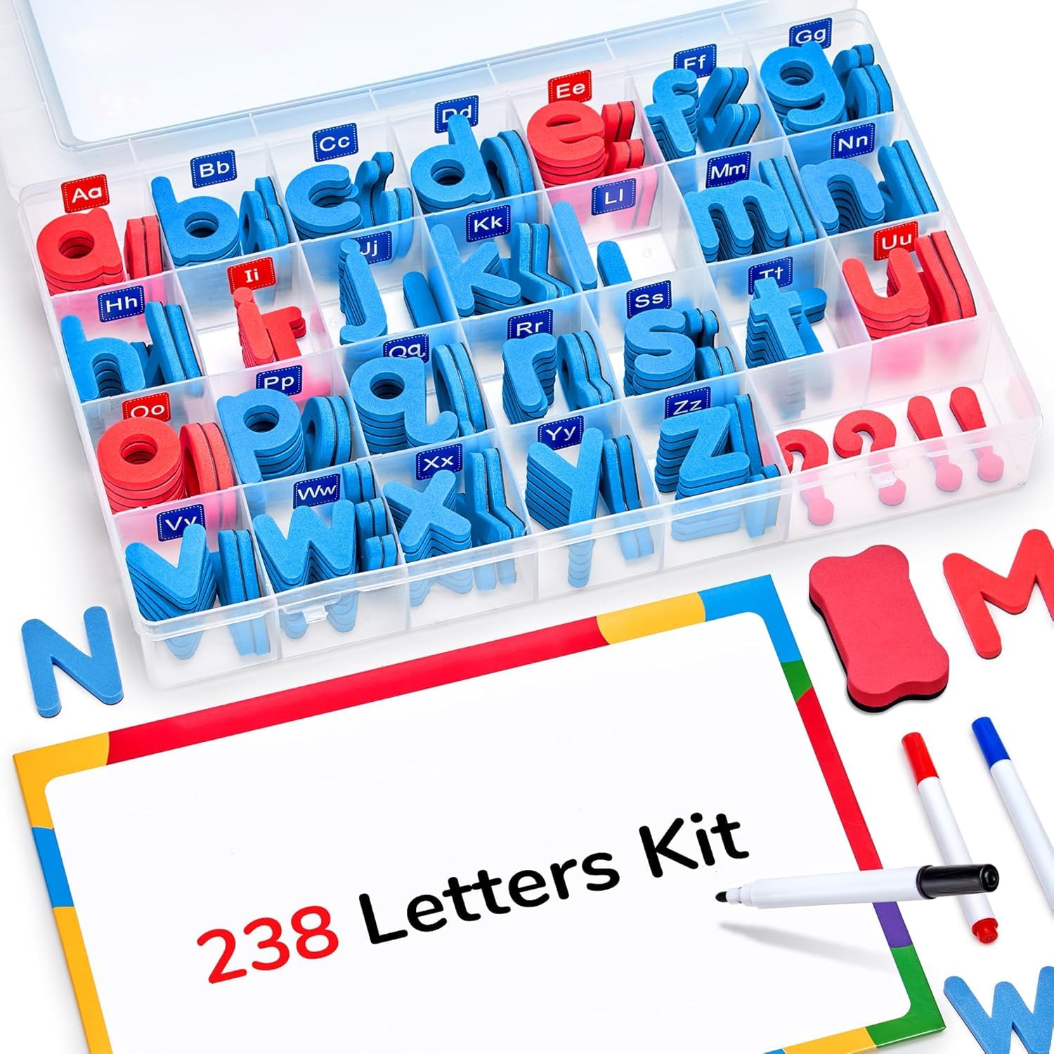 JoyCat classroom magnetic letters kit with double-sided board for hands-on spelling practice