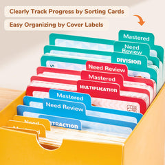 JoyCat color-coded rings: organize flash cards for easy transport.