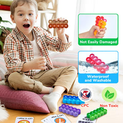 JoyCat bold colored ten frames attract attention and stimulate exploration.