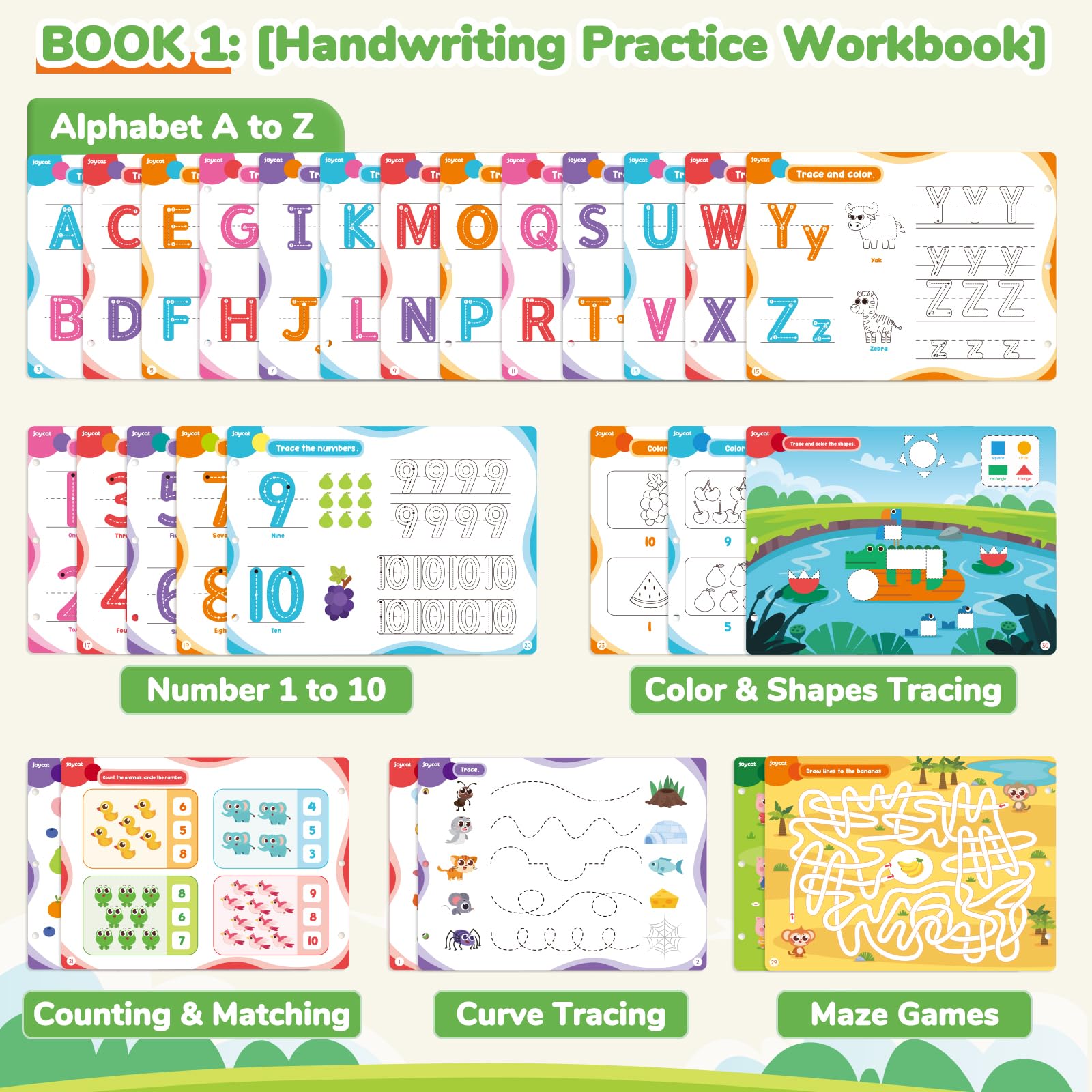 JoyCat Dry Erase Cloth—soft, wipe-clean surface for quick reuse.