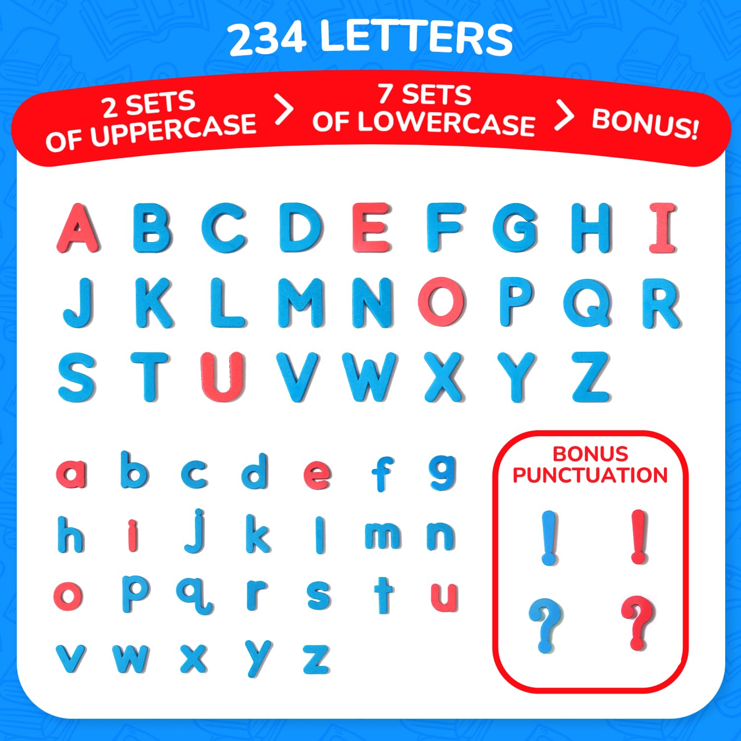 JoyCat foam letters 234pcs support phonics and word building skills