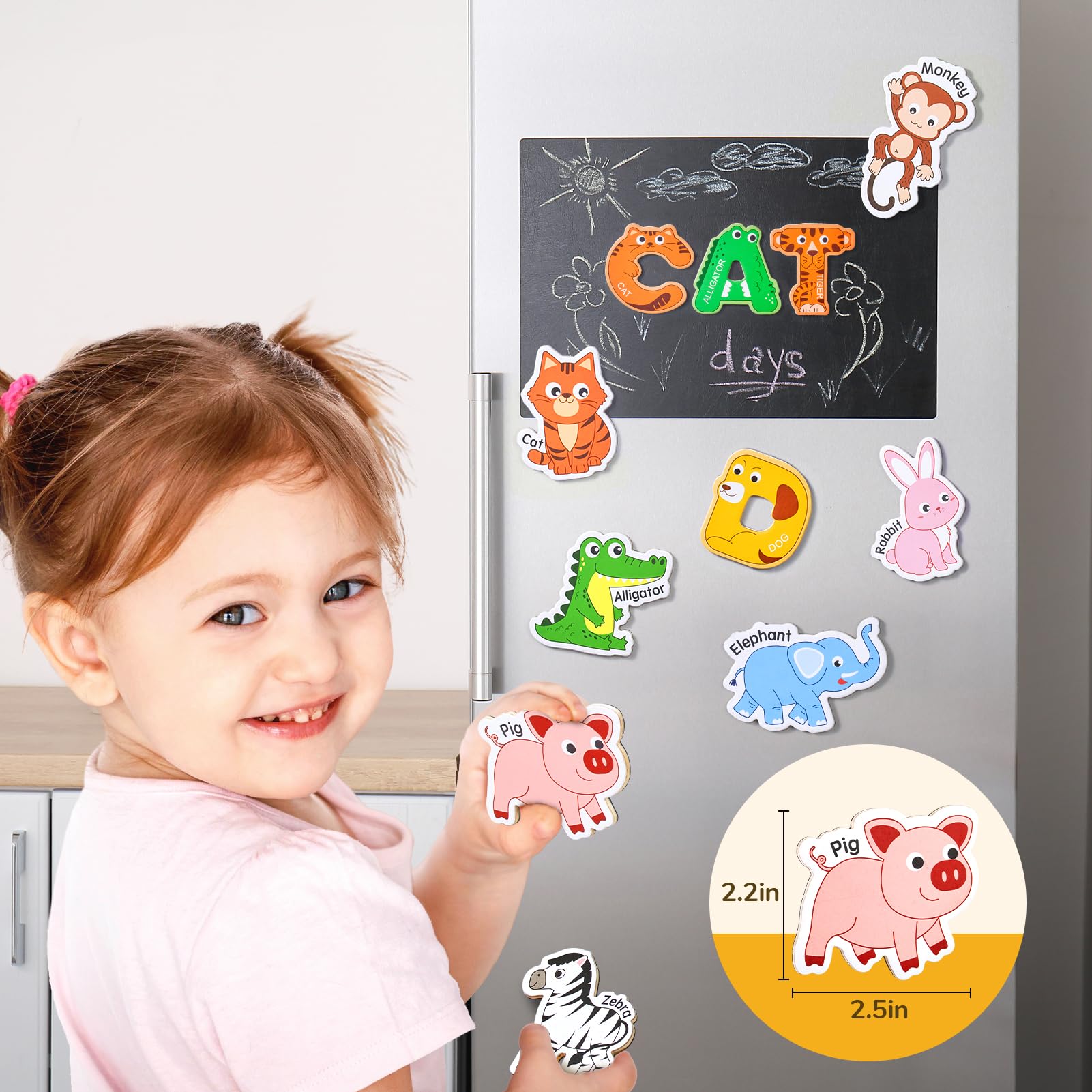 JoyCat magnets feature full backing for strong fridge attachment