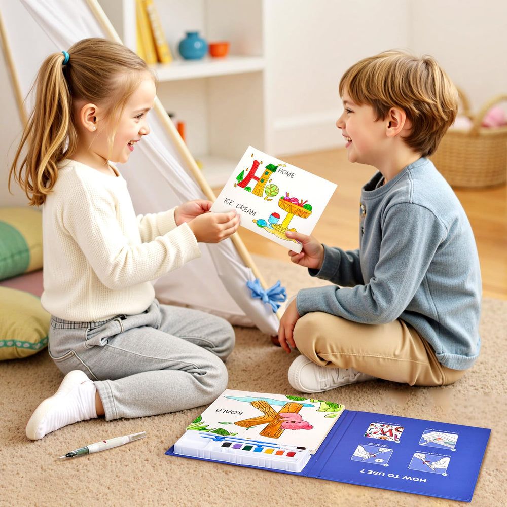 JoyCat alphabet art set encourages imagination and learning through play