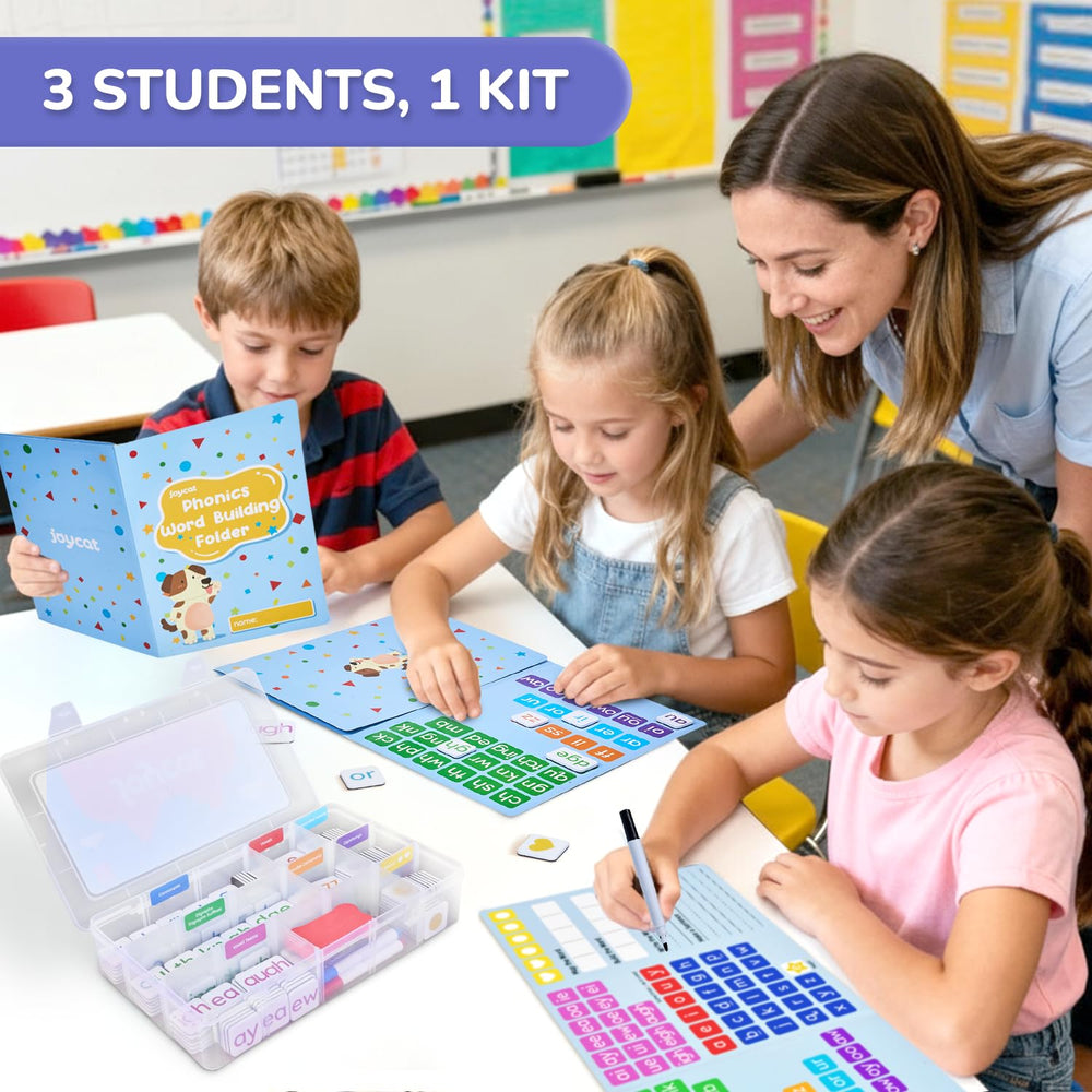 JoyCat group learning-friendly design supports collaborative phonics practice