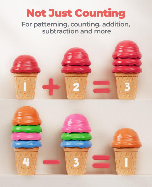 JoyCat ice cream pieces stored in a handy tub with handle for easy transport.