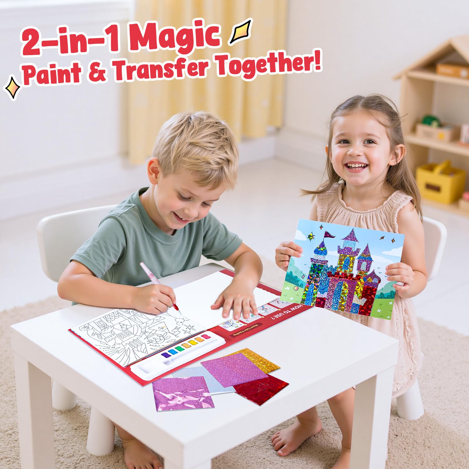 JoyCat inside pages preview highlighting ample space for watercolor and craft projects.