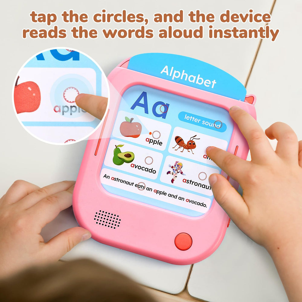 JoyCat interactive games panel highlighting phonics, words, and math practice.