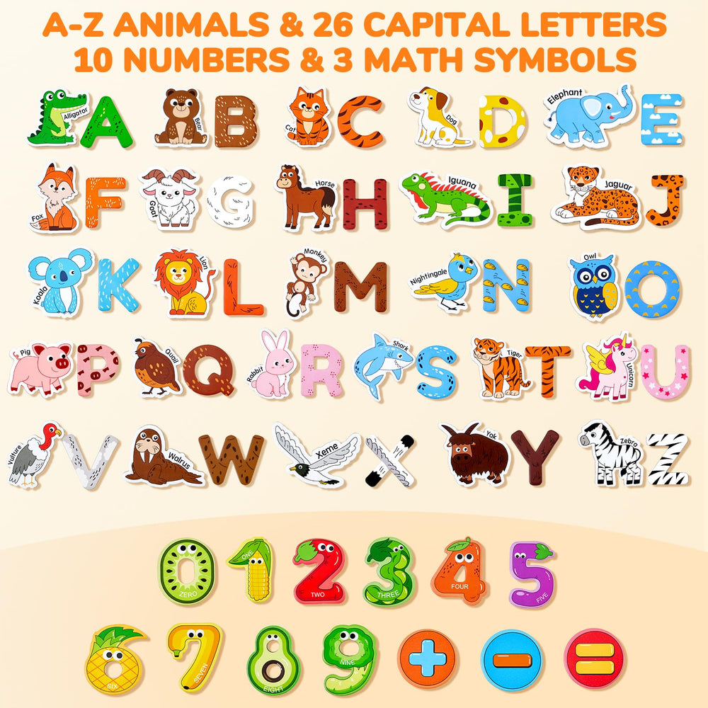 JoyCat alphabet magnets promote early letter recognition for fun spelling practice