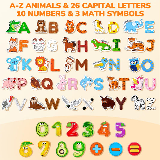 JoyCat alphabet magnets promote early letter recognition for fun spelling practice