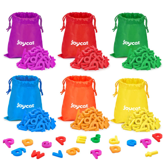JoyCat magnetic letters, 312-piece set for early literacy on the fridge.