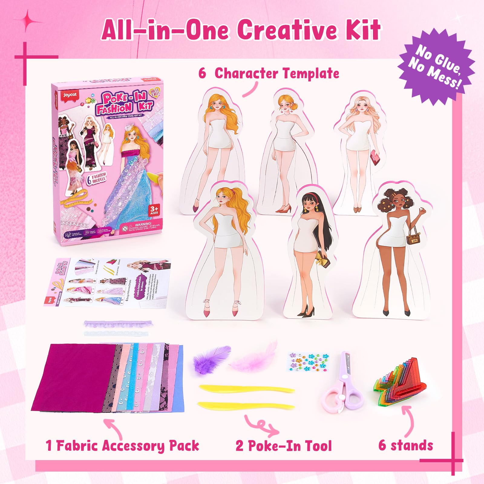 JoyCat mess-free arts and crafts promote screen-free play