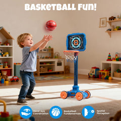 JoyCat mini basketball supports small hands in easy grip and throw