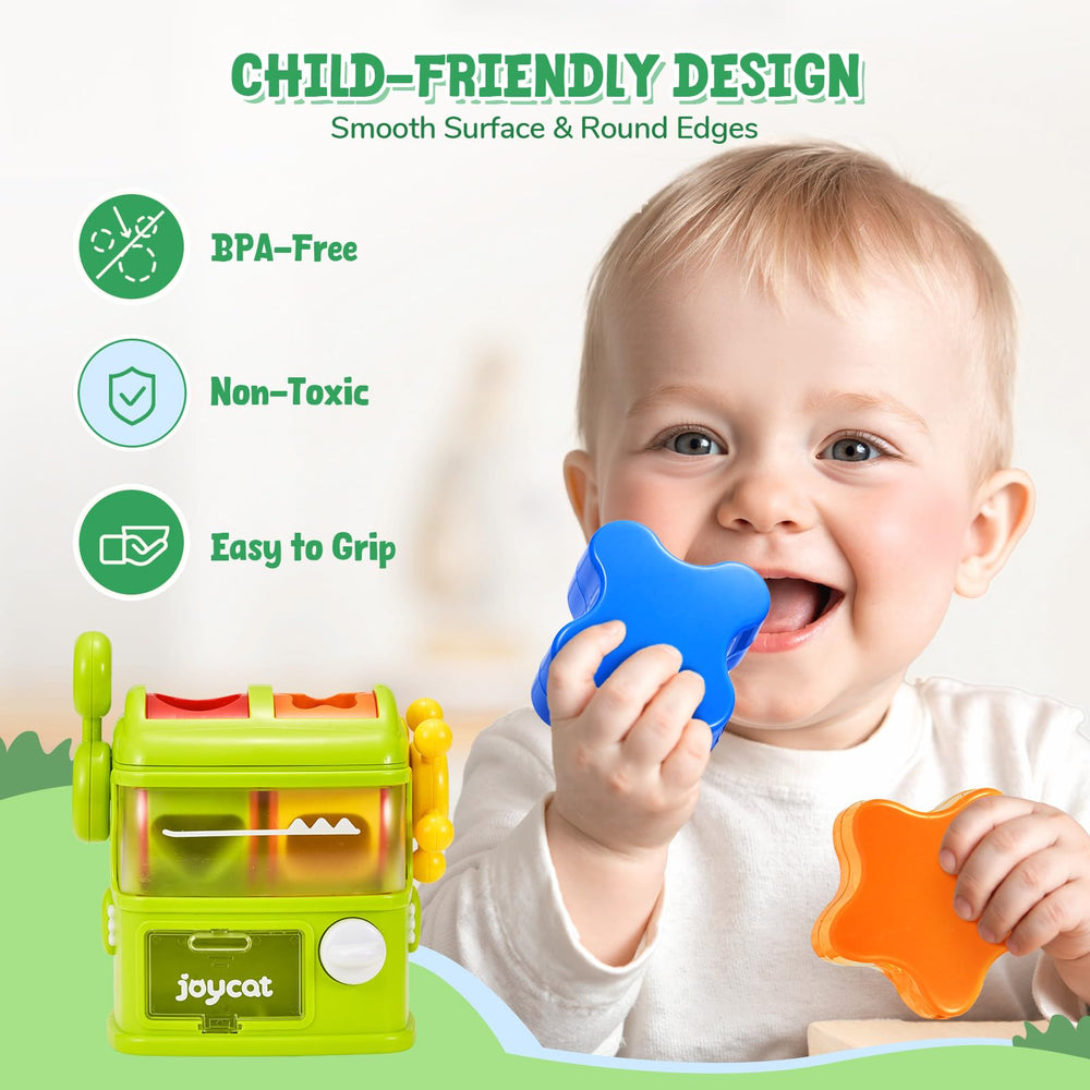 JoyCat Montessori color sorting visuals encourage matching and recognition during play.