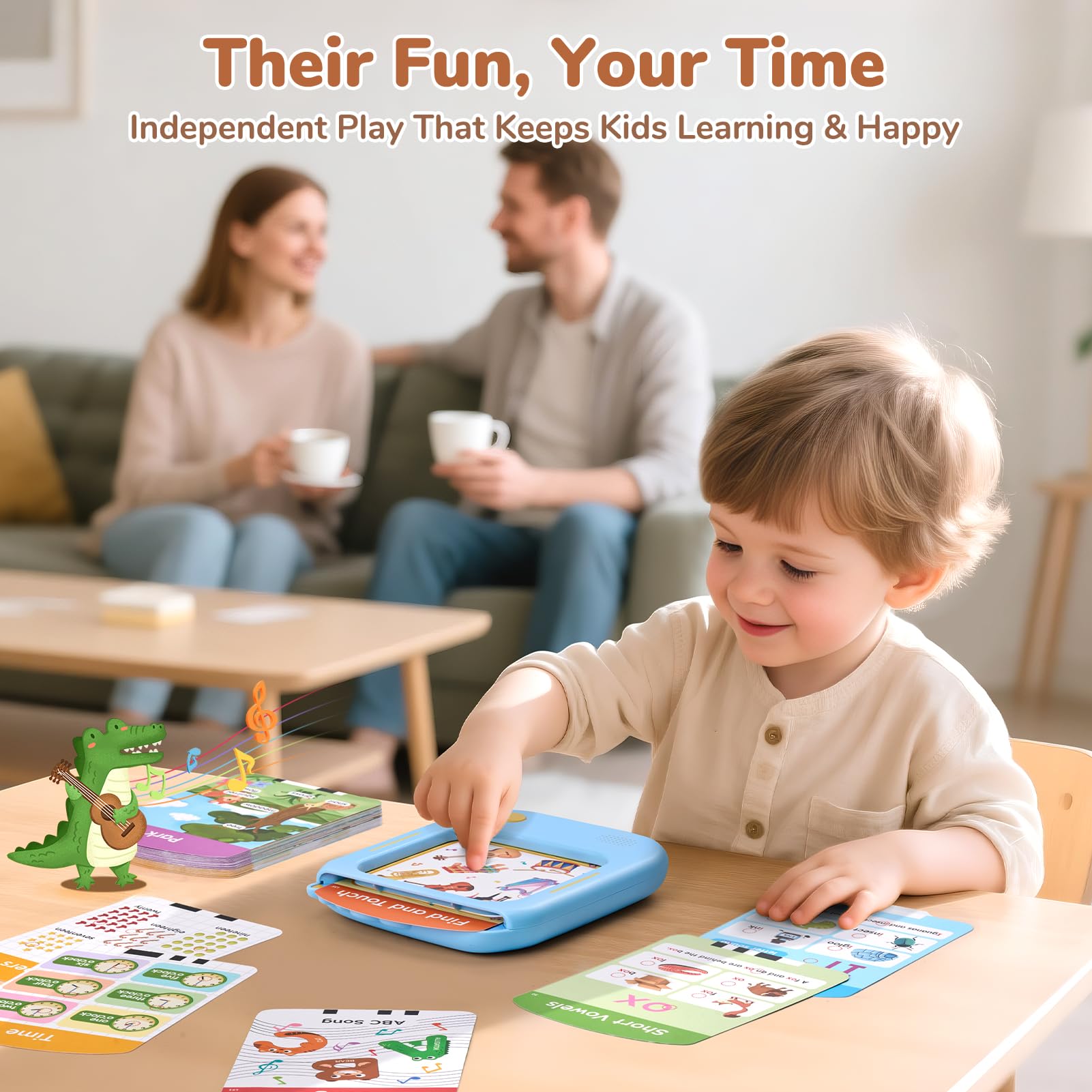 JoyCat Montessori-inspired toy encourages focus, fine motor skills, and sequencing.