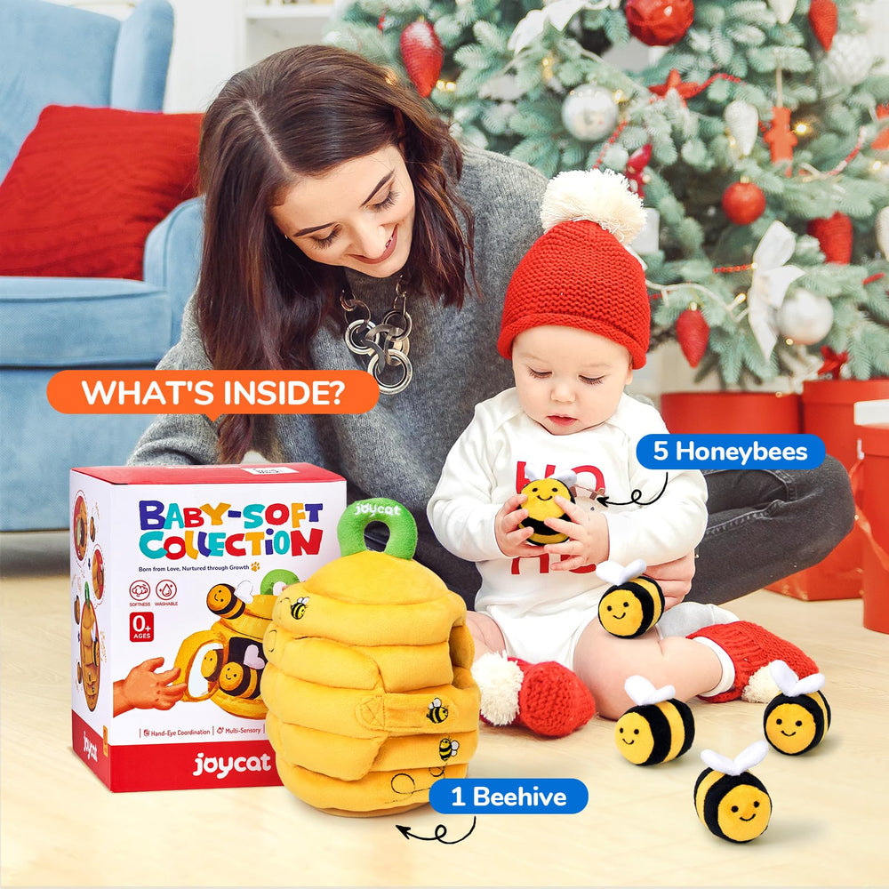 JoyCat Montessori Soft Toy Collection soft fabrics support early dexterity.