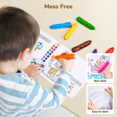 JoyCat non-toxic crayons conforming to ASTM D-4236 for safe play.