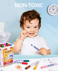 JoyCat markers are non-toxic and safe for children aged three and up.