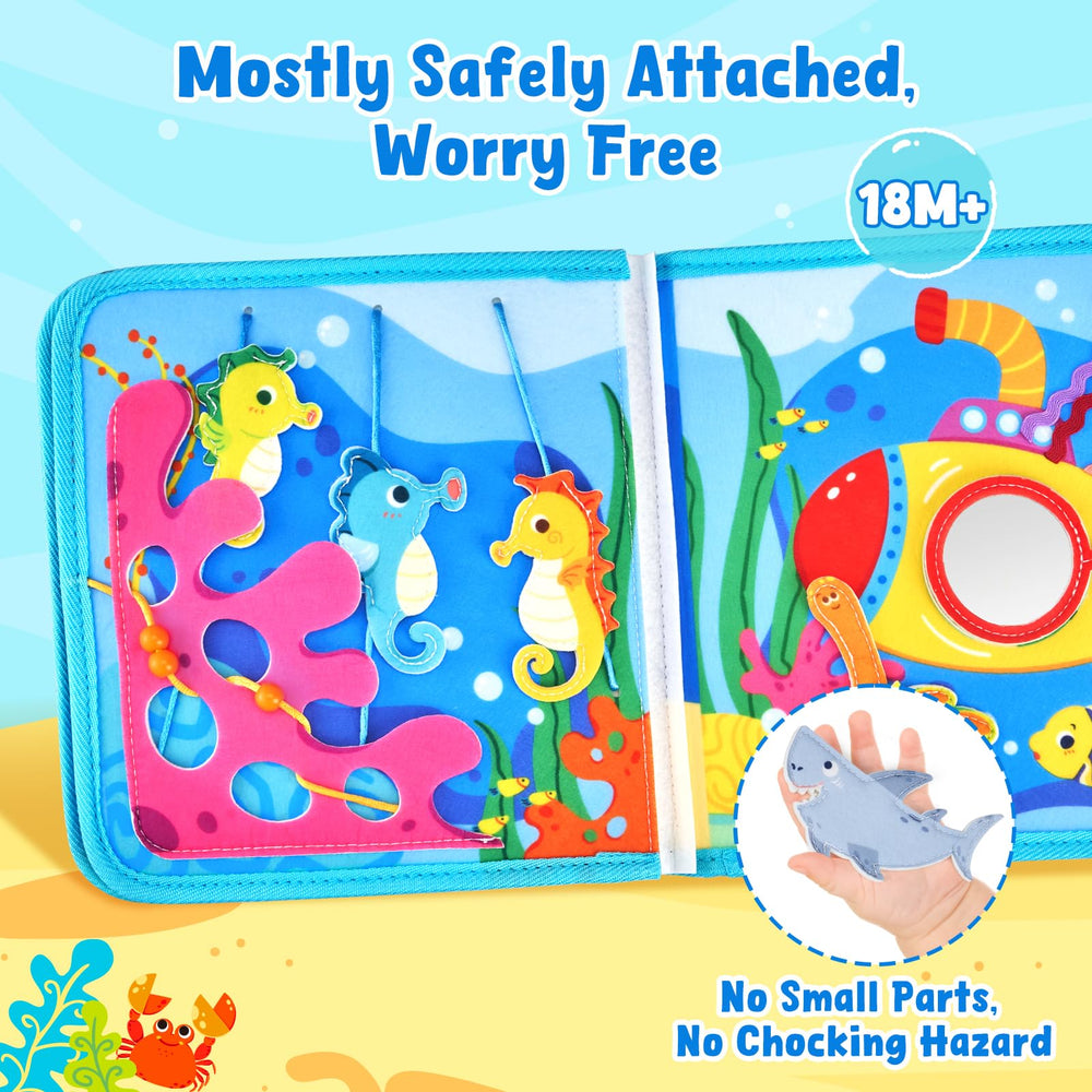JoyCat Ocean Busy Book reinforced stitching and durable felt for daily use