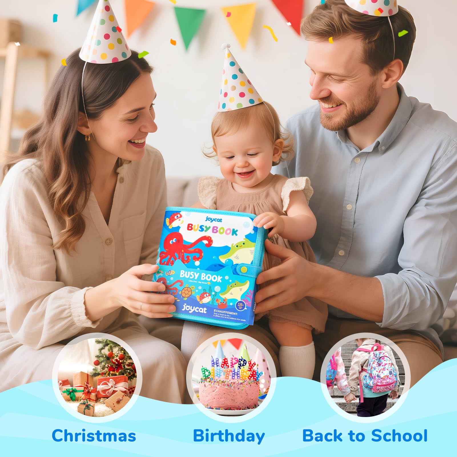 JoyCat Ocean Busy Book gift-ready packaging perfect for birthdays