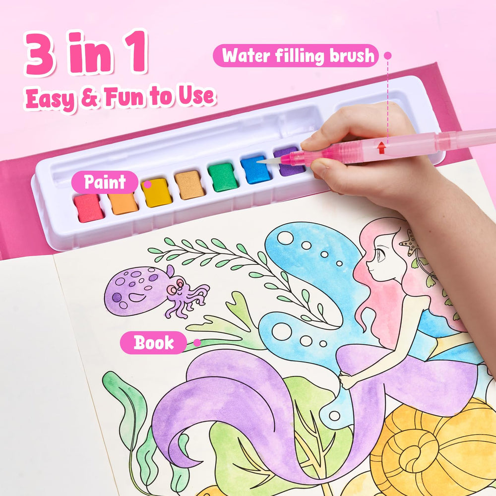 JoyCat Ocean Princess paint palette with vibrant hues for imagination