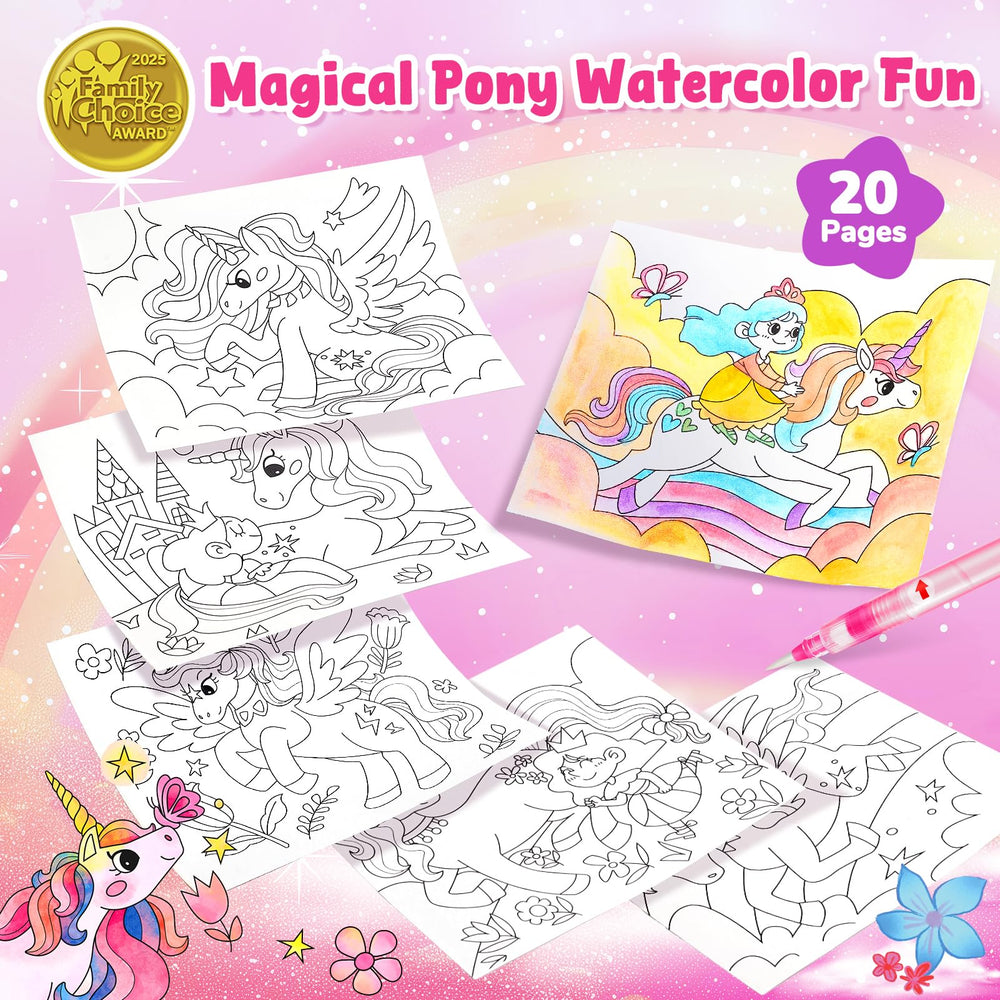 JoyCat 3-in-1 design shows no mess watercolor setup.