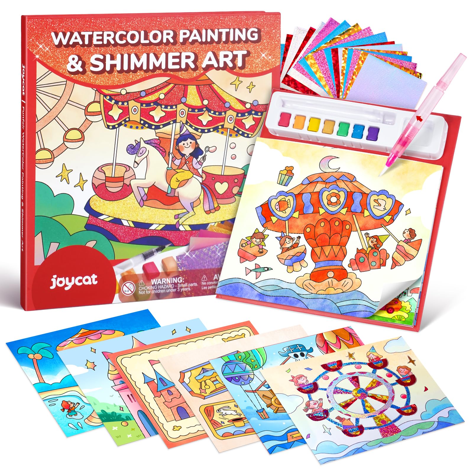 JoyCat Paint with Water cover featuring vibrant colors and kid friendly design for creative play.