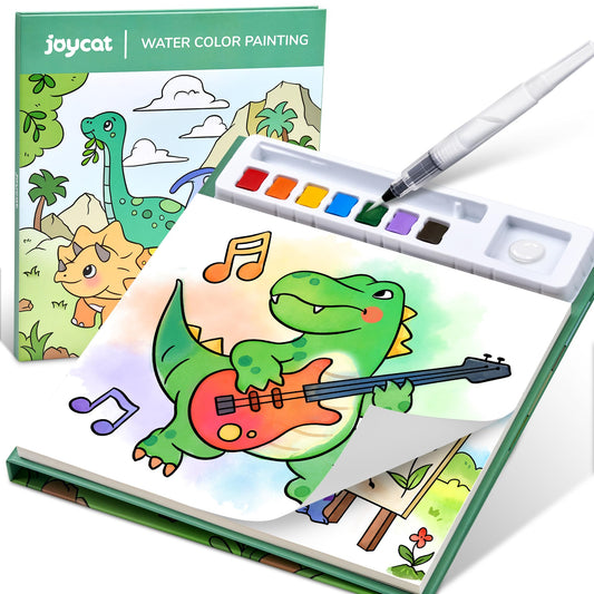 JoyCat paint with water dinosaur pages offer vivid colors for mess-free play