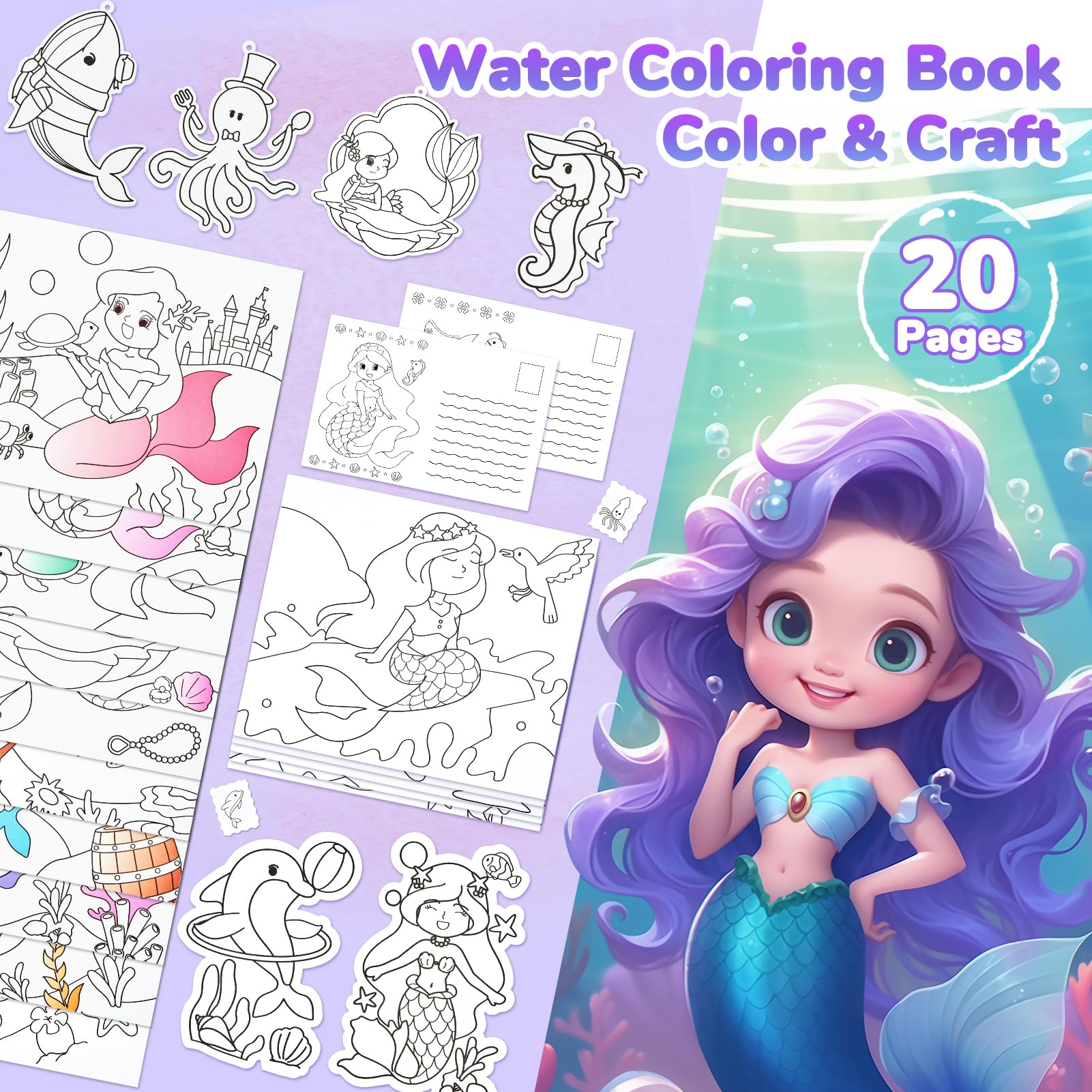 JoyCat paint-with-water set for kids; mess-free art on the go.