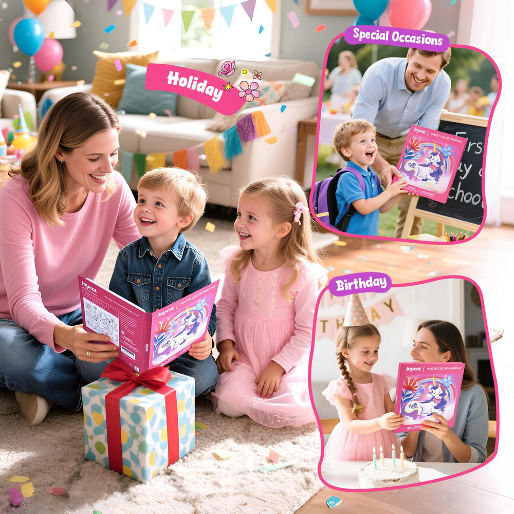 JoyCat tear lines show easy page removal for sharing.