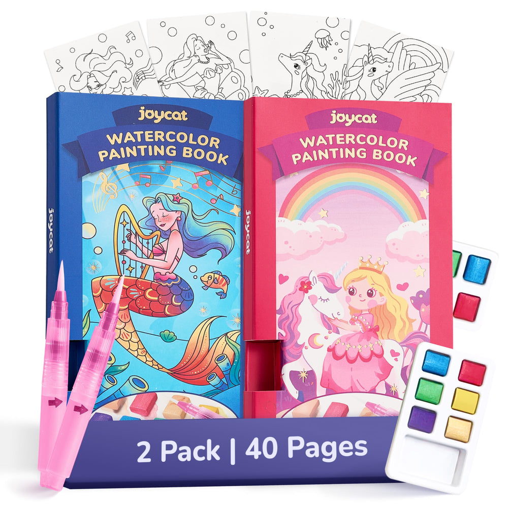 JoyCat Magical Pony pocket paint book cover for on-the-go creativity.