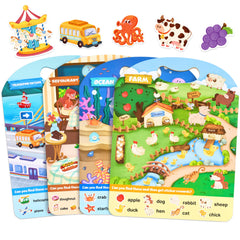 JoyCat reusable sticker book set cover for travel-friendly learning