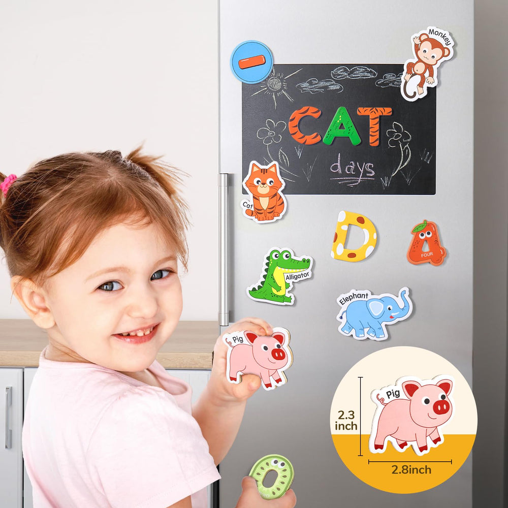 JoyCat rounded edges ensure safe handling during fridge playtime