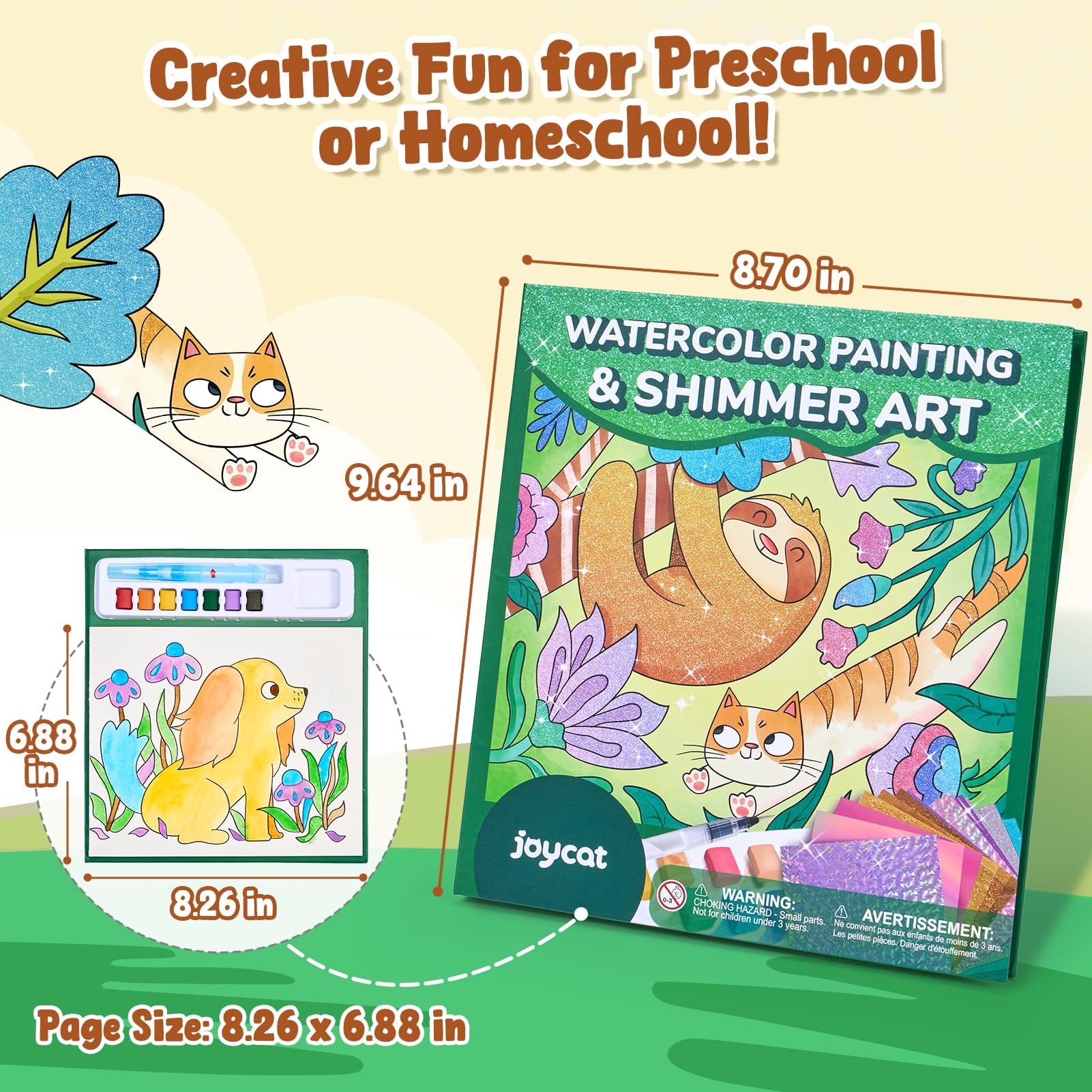 JoyCat safe, mess-minimizing materials for worry-free crafting sessions