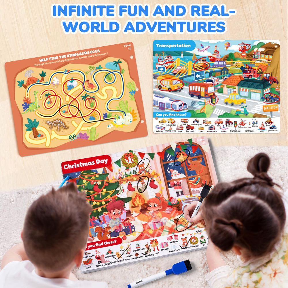 JoyCat Seek & Find Game Book, Color Recognition: vivid activities train visual skills