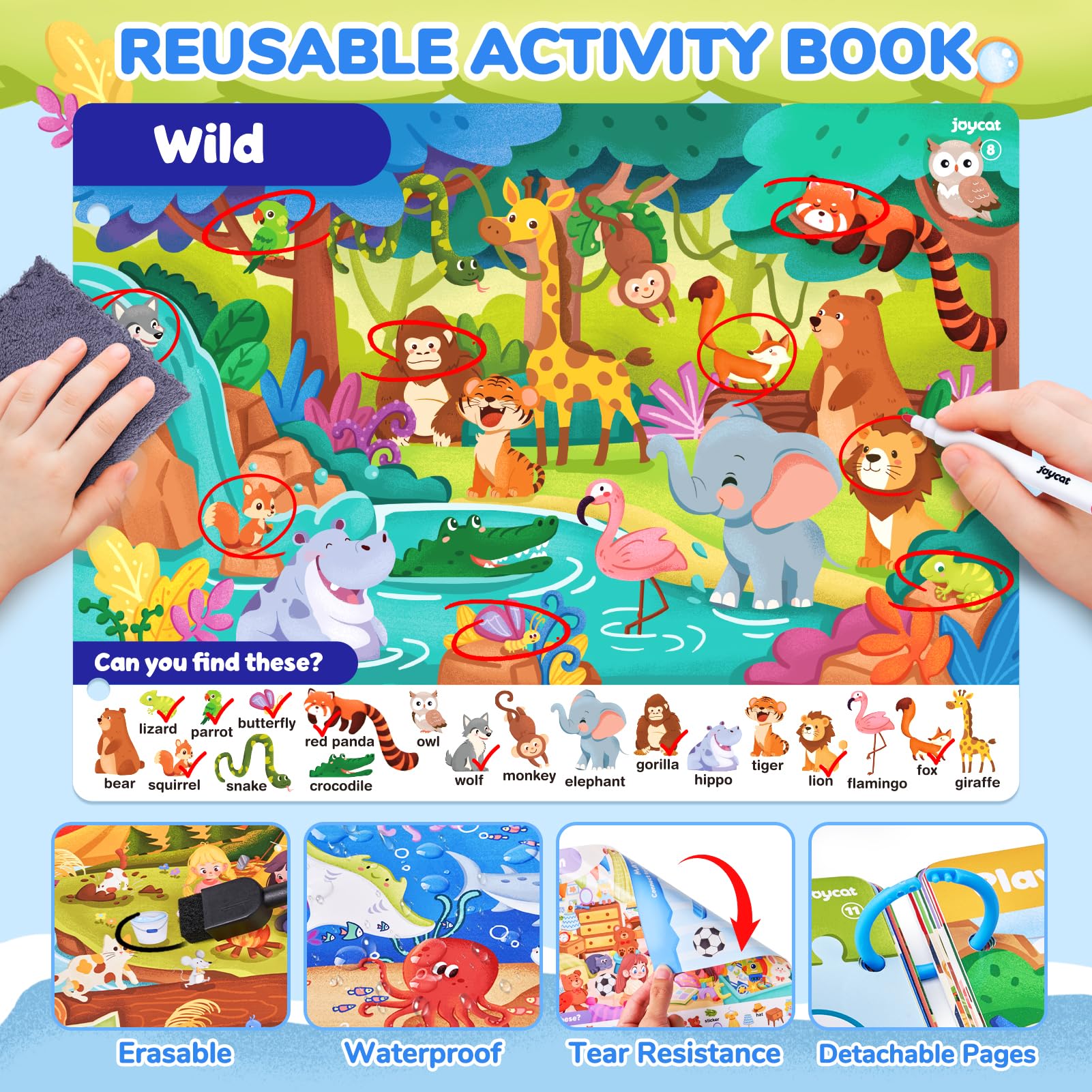 JoyCat Seek & Find Game Book, Outer Space Adventure: sparks curiosity on road trips