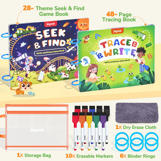 JoyCat Seek & Find Game Book—colorful scenes boost observation and vocabulary.