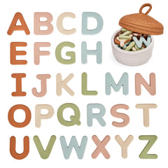 JoyCat silicone alphabet letters collection promotes early literacy on the fridge.