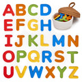 JoyCat silicone alphabet magnets on fridge for engaging letter recognition