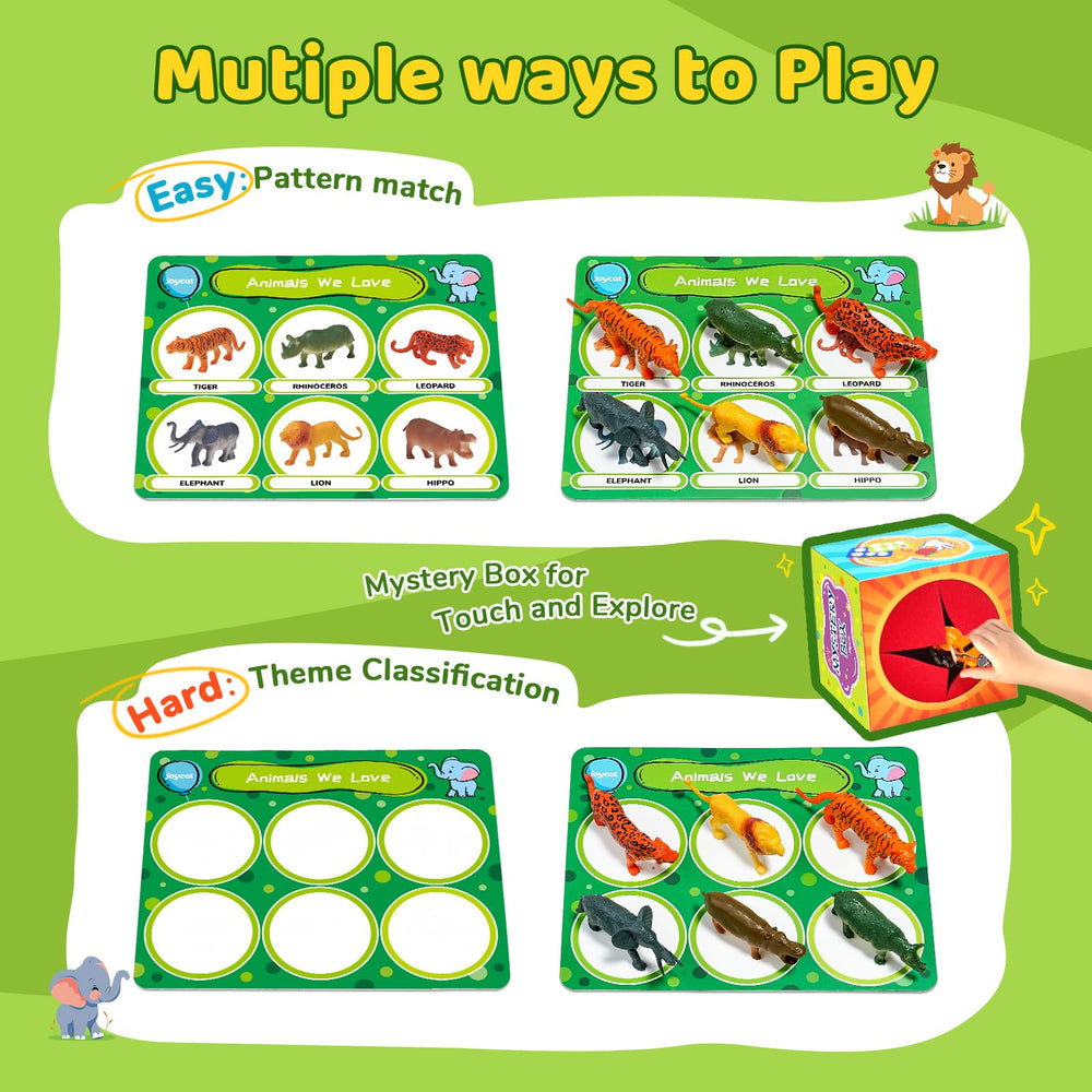 JoyCat sorting toys colors and shapes promote vocabulary through visual categorization.