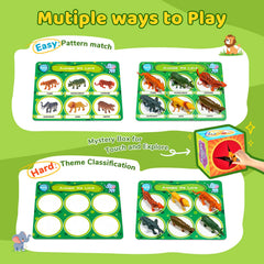 JoyCat sorting toys colors and shapes promote vocabulary through visual categorization.
