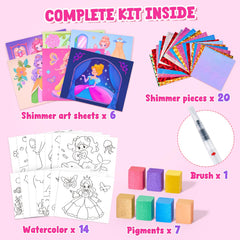 JoyCat sparkling craft art pony design—easy-peel elements promote focus and fine motor skills.