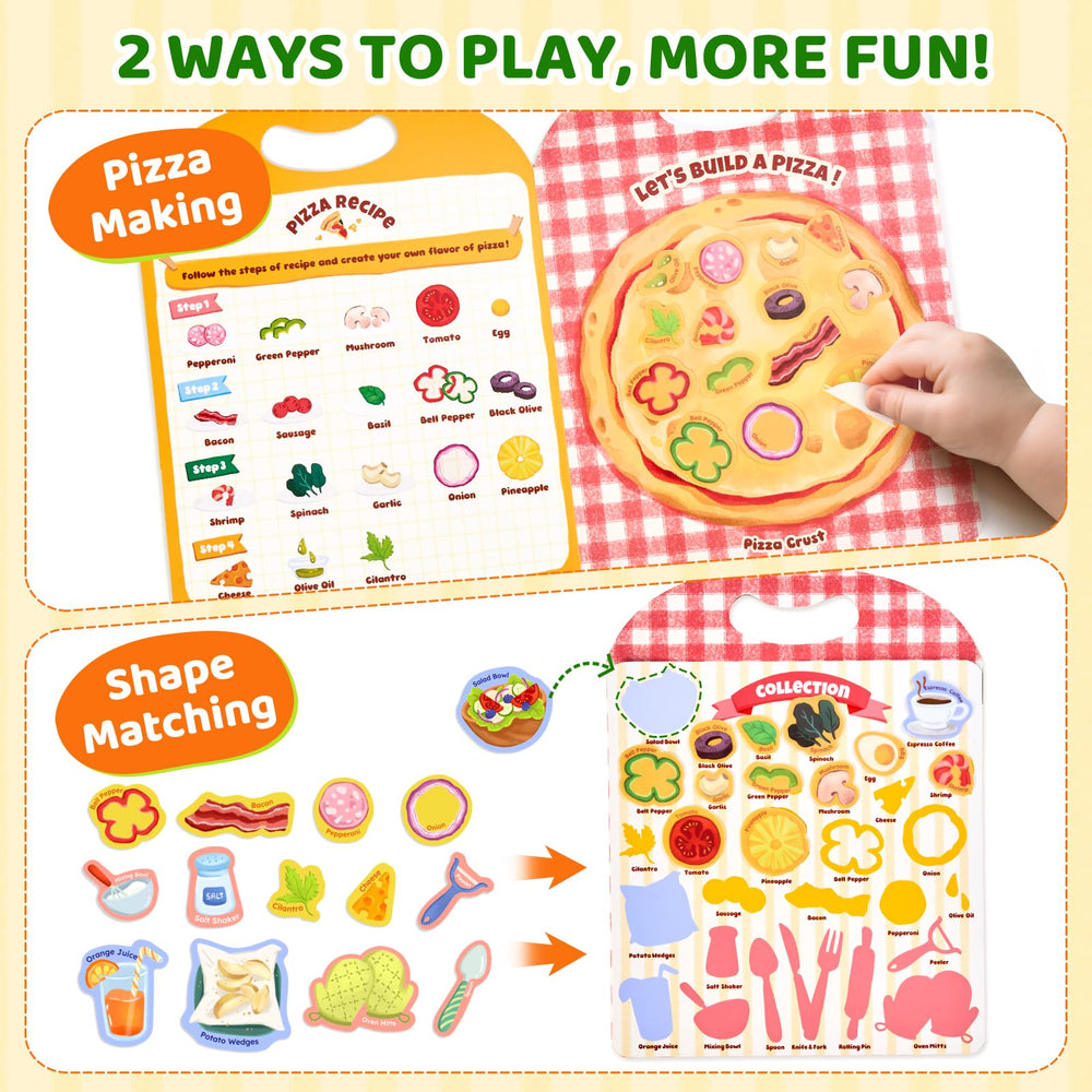 JoyCat sticker book travel-compact handle enables quiet, screen-free activity during trips.