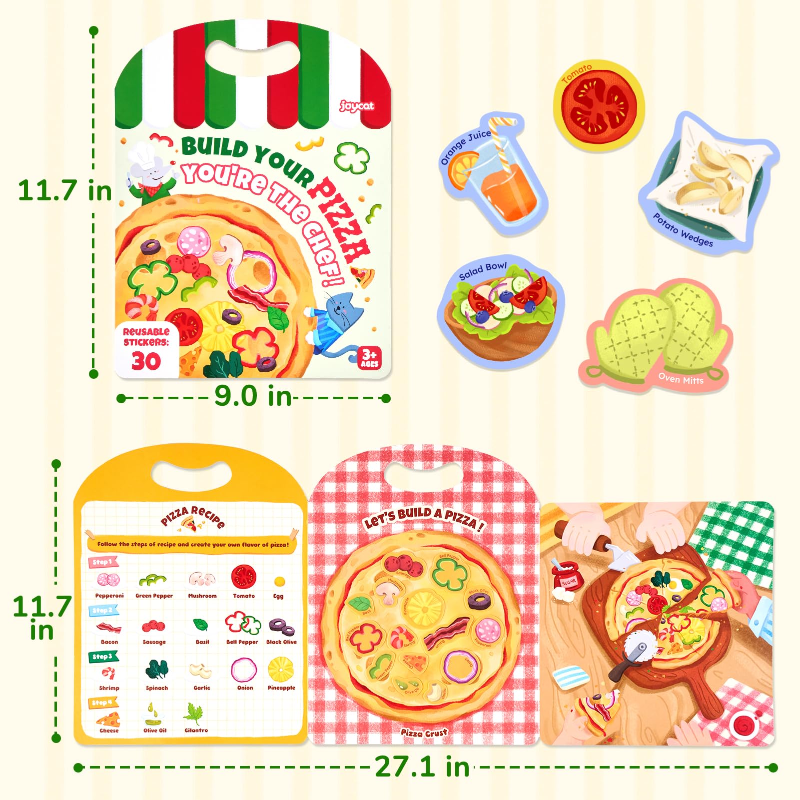 JoyCat sticker scenes imagination boosts storytelling during calm, creative playtime.